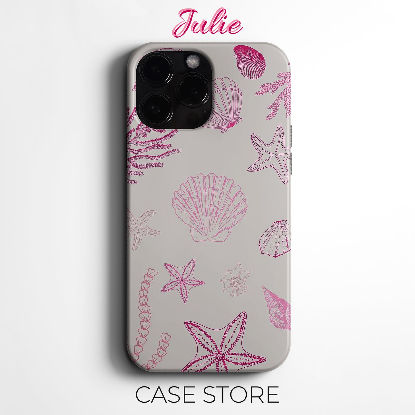 Julie Case "Pink Ocean Dreams" Tasarım Telefon Kılıfı – Ana sayfa Serisi