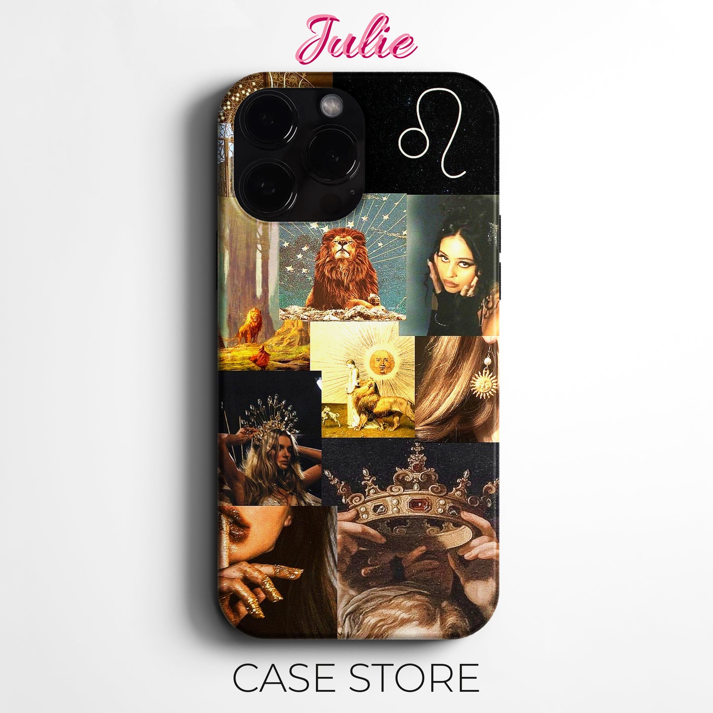 Julie Case "Celestial Leo" Tasarım Telefon Kılıfı – Manifesting Koleksiyonu