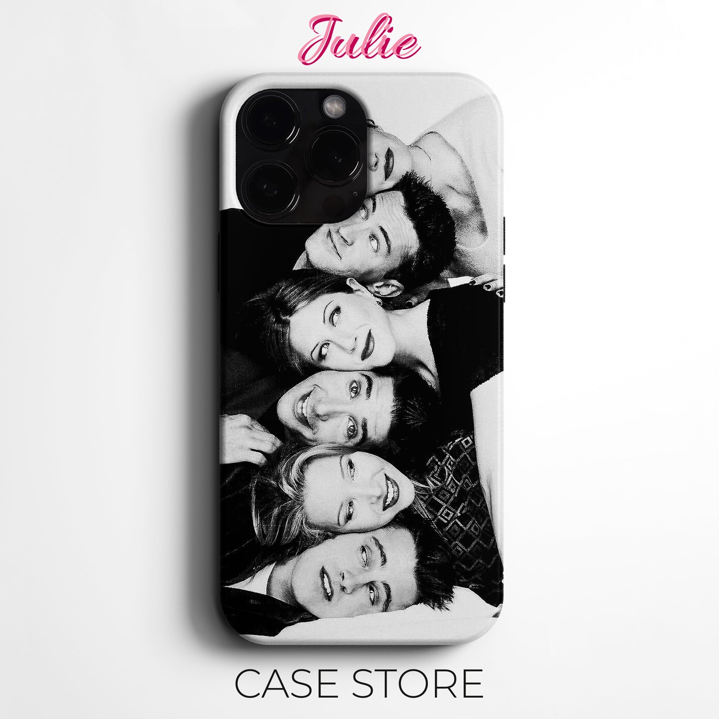 Julie Case "Friends TV Cast" Tasarım Telefon Kılıfı – Friends Koleksiyonu