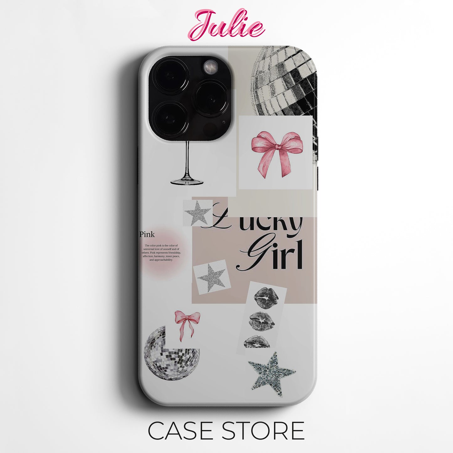 Julie Case "Lucky Girl" Tasarım Telefon Kılıfı – Ana Sayfa Serisi