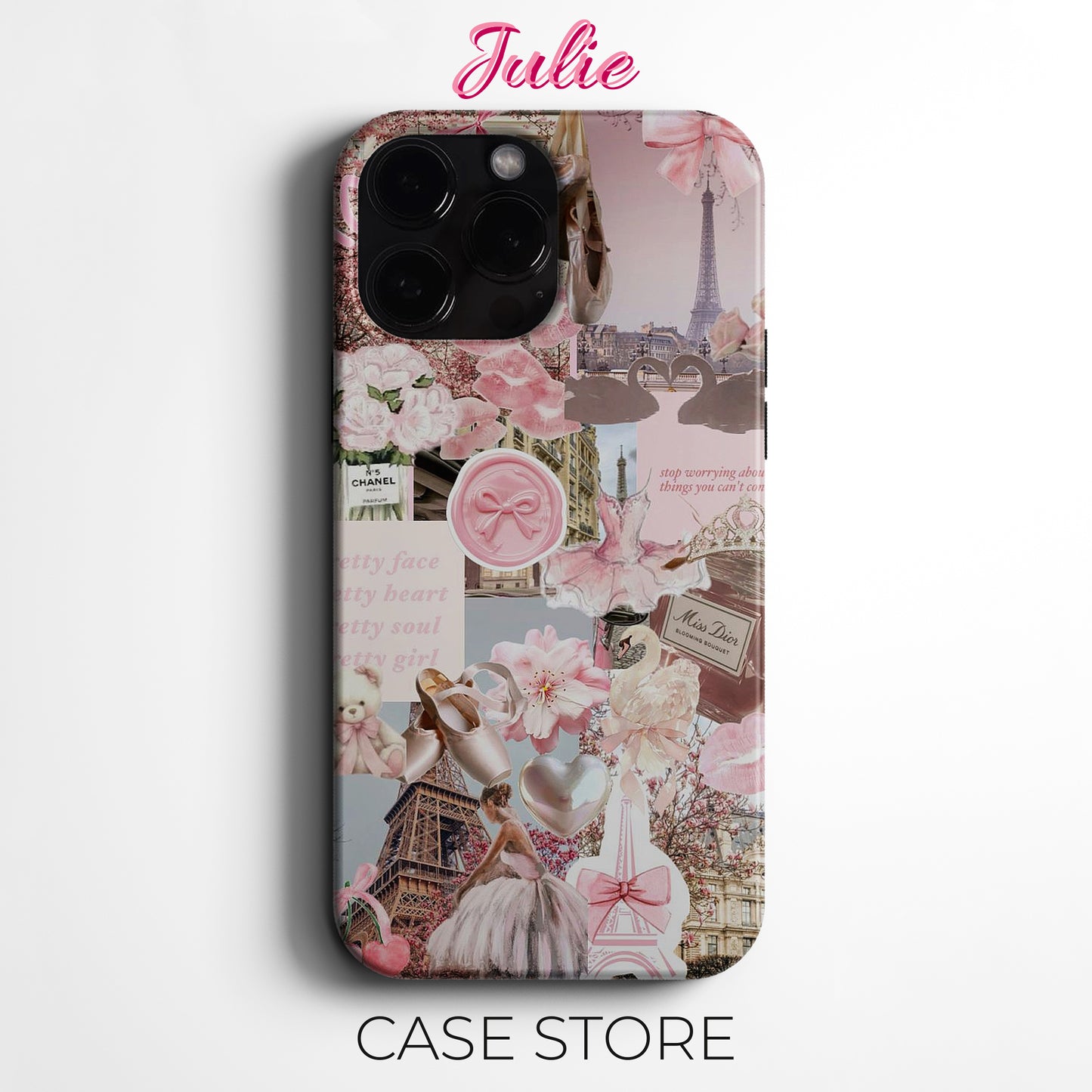Julie Case "Parisian Pink Dream" Tasarım Telefon Kılıfı – Ana sayfa Serisi
