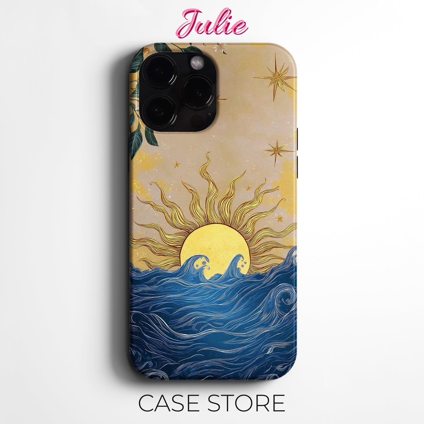 Julie Case "Golden Sunrise" Tasarım Telefon Kılıfı – Manifesting Koleksiyonu
