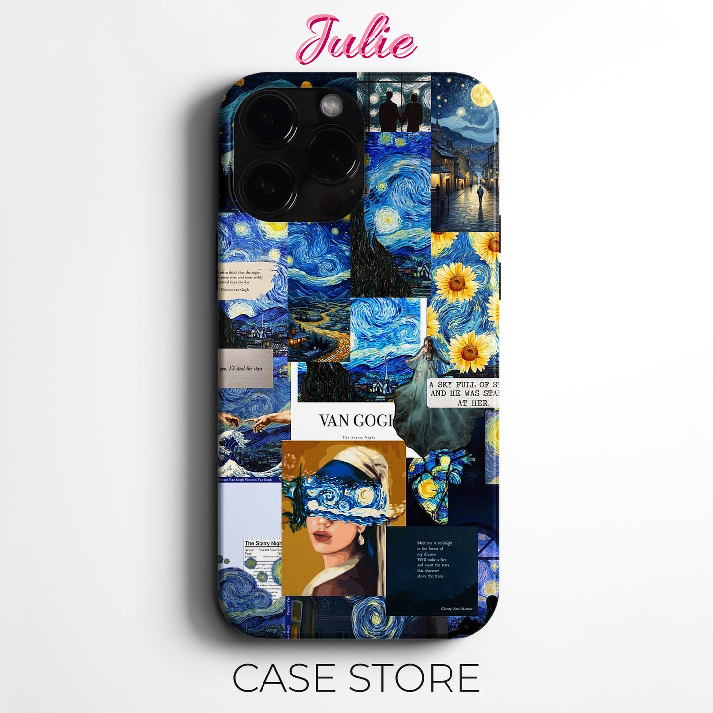 Julie Case "Vincent Starry Night" Tasarım Telefon Kılıfı – Manifesting Serisi