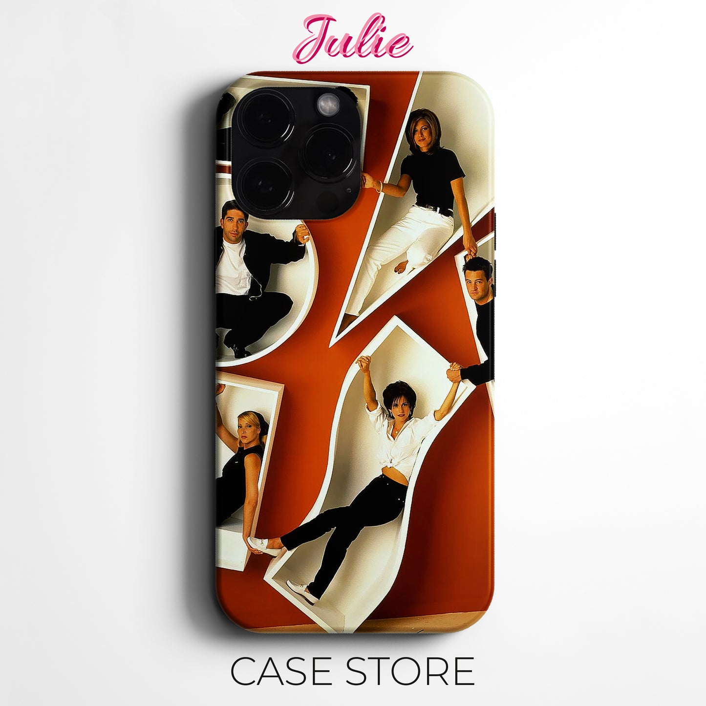 Julie Case 'Friends Cast Photo' Tasarım Telefon Kılıfı – Friends Koleksiyonu