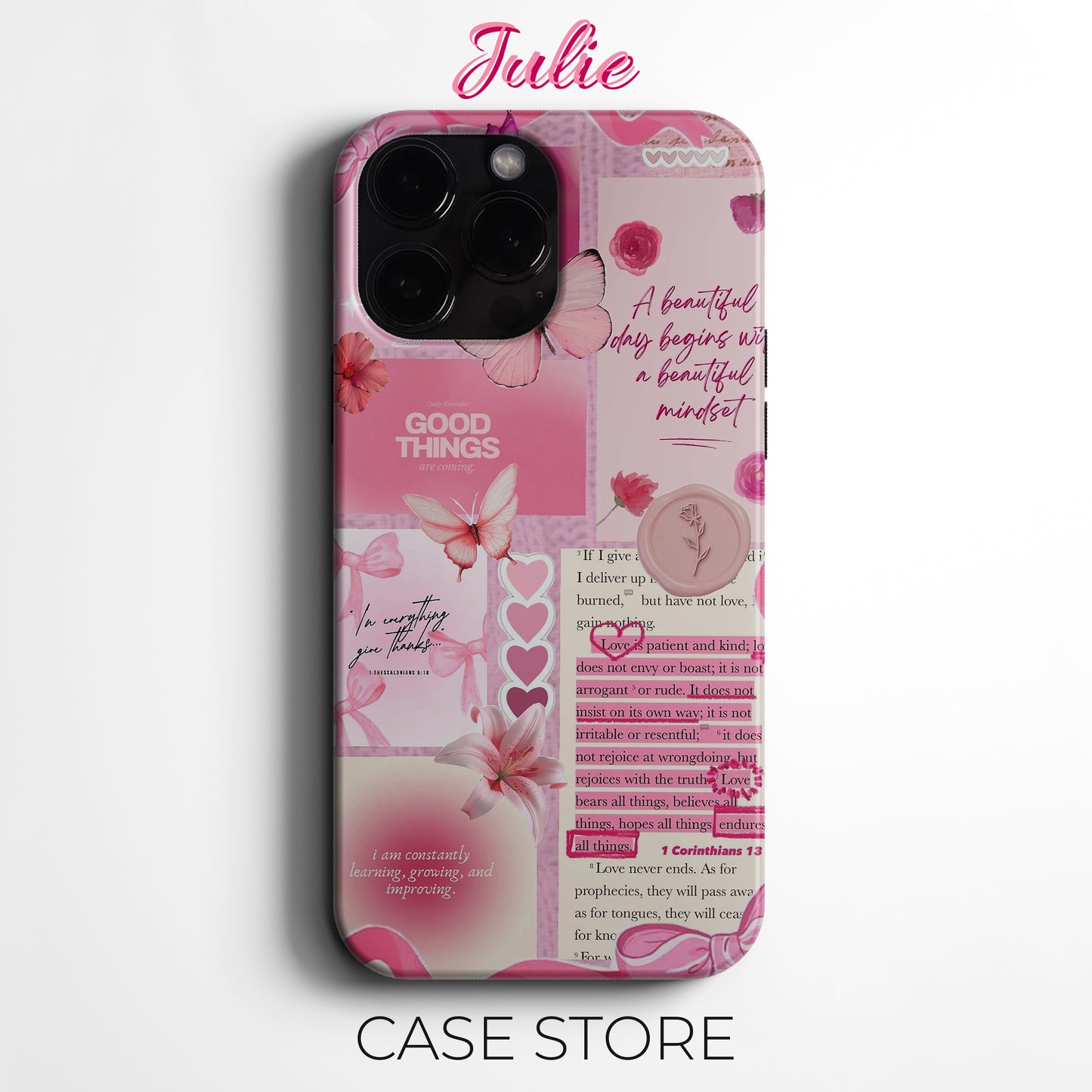 Julie Case "Divine Mindset" Tasarım Telefon Kılıfı – Ana sayfa Serisi