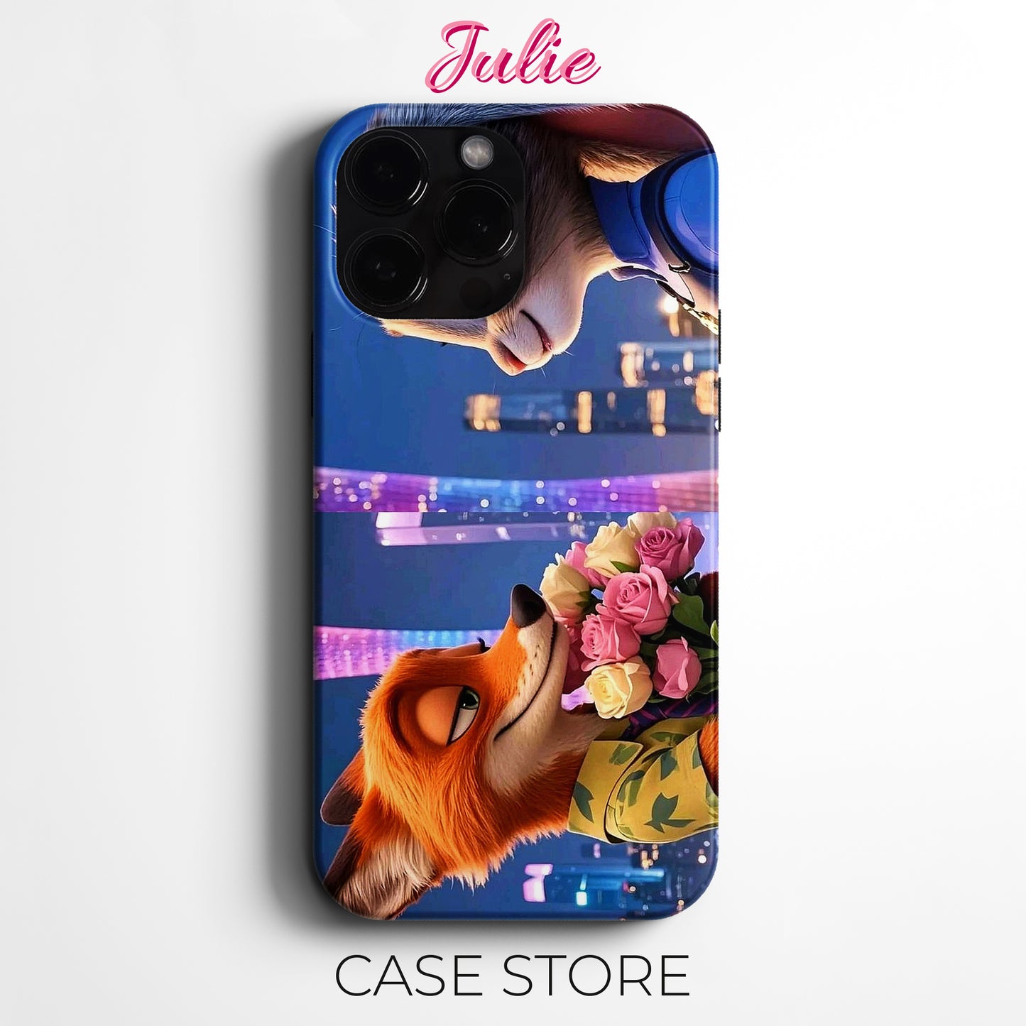 Julie Case "Zootopia Romantic Night" Tasarım Telefon Kılıfı – Friends Koleksiyonu