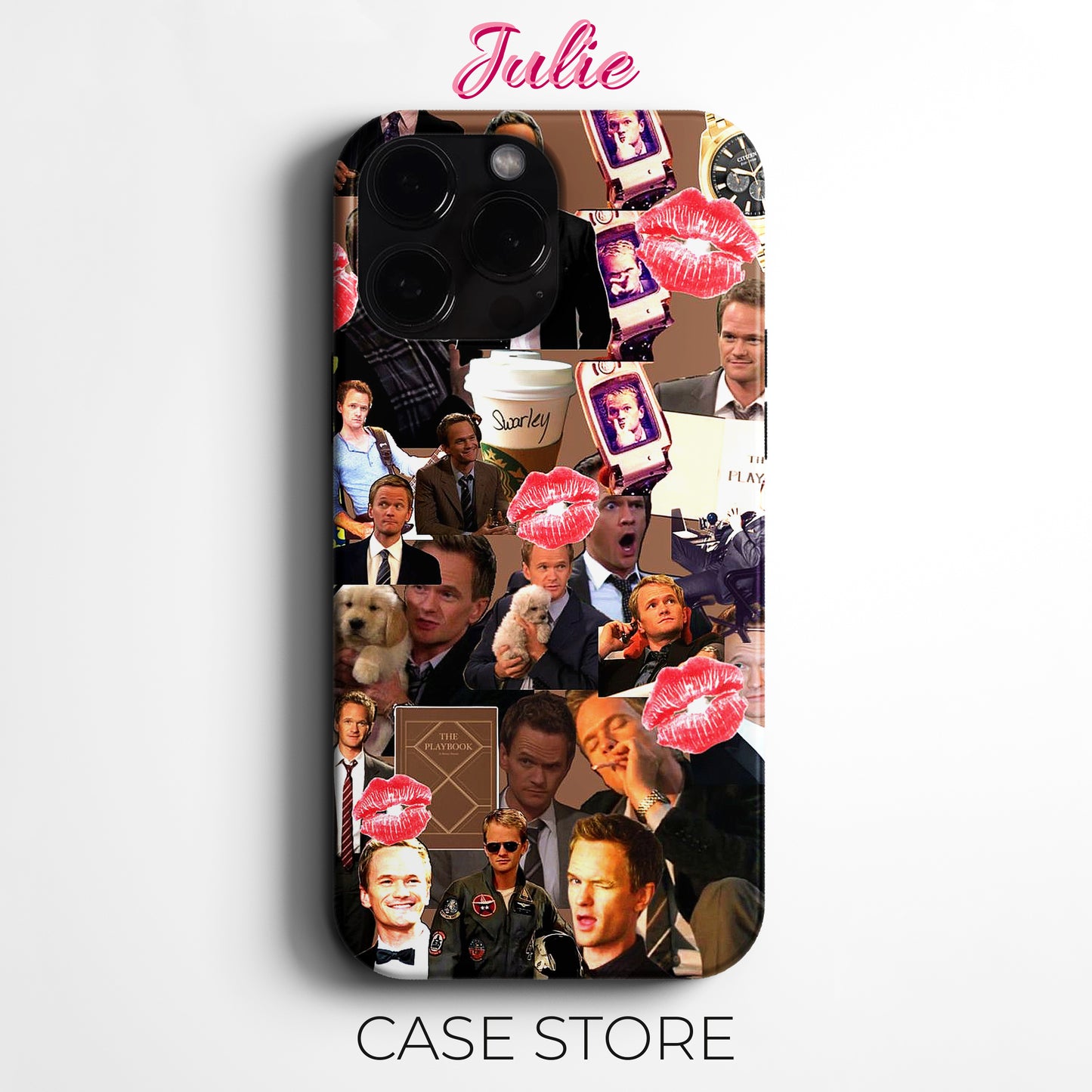 Julie Case "The Playbook Collage" Tasarım Telefon Kılıfı – How I Met Your Mother Serisi