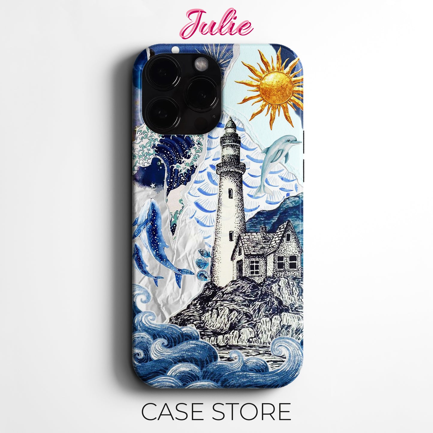 Julie Case 'Coastal Dream Lighthouse' Tasarım Telefon Kılıfı – Manifesting Koleksiyonu