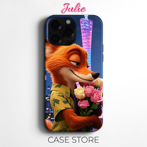 Julie Case "Fox with Roses" Tasarım Telefon Kılıfı – Friends Koleksiyonu