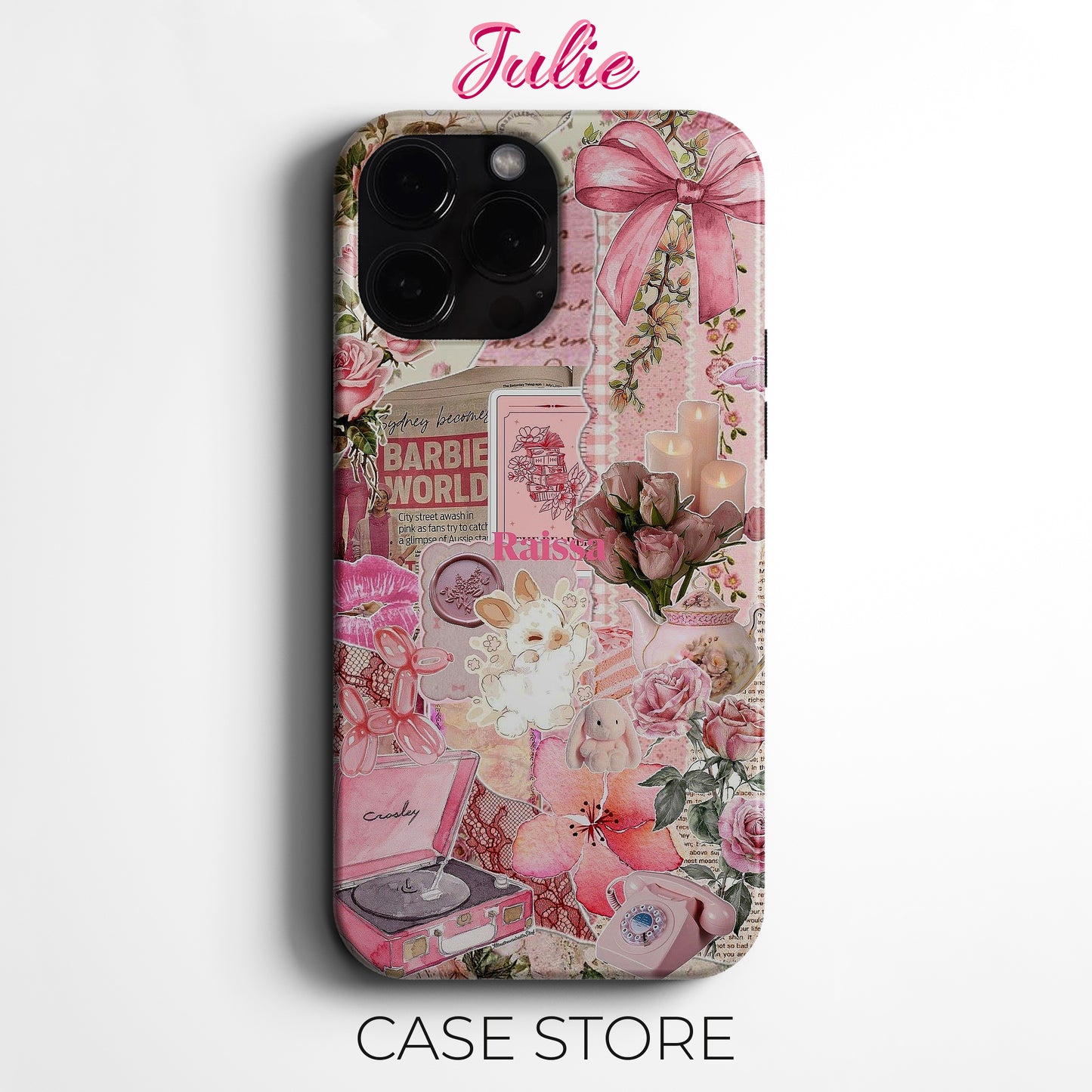 Julie Case "Vintage Rose Garden" Tasarım Telefon Kılıfı – Ana sayfa Serisi