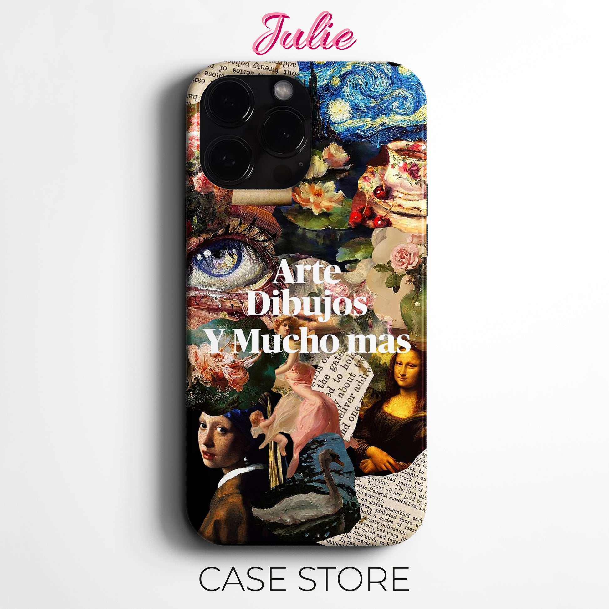 Julie Case "Artistic Masterpiece Collage 3" Tasarım Telefon Kılıfı – Manifesting Serisi