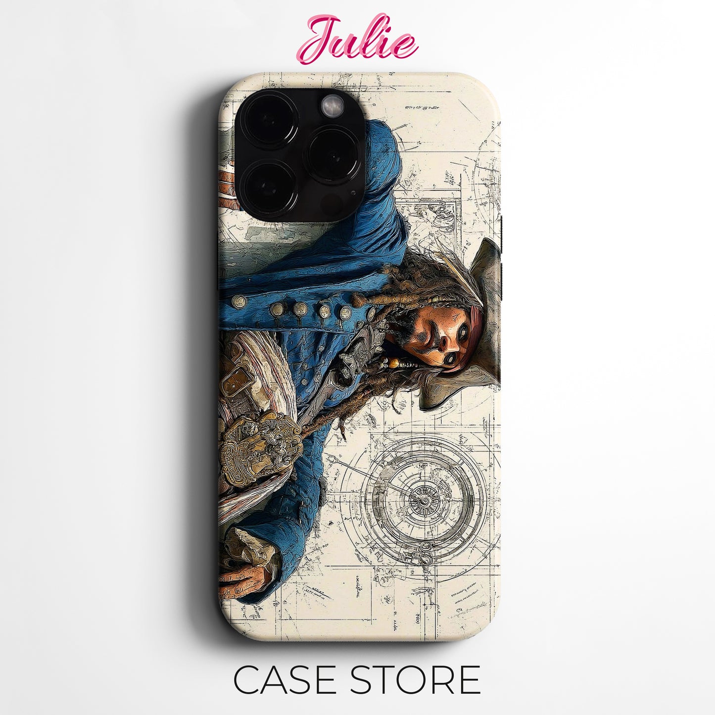 Julie Case "Pirate Engineer Art" Tasarım Telefon Kılıfı – Manifesting Serisi