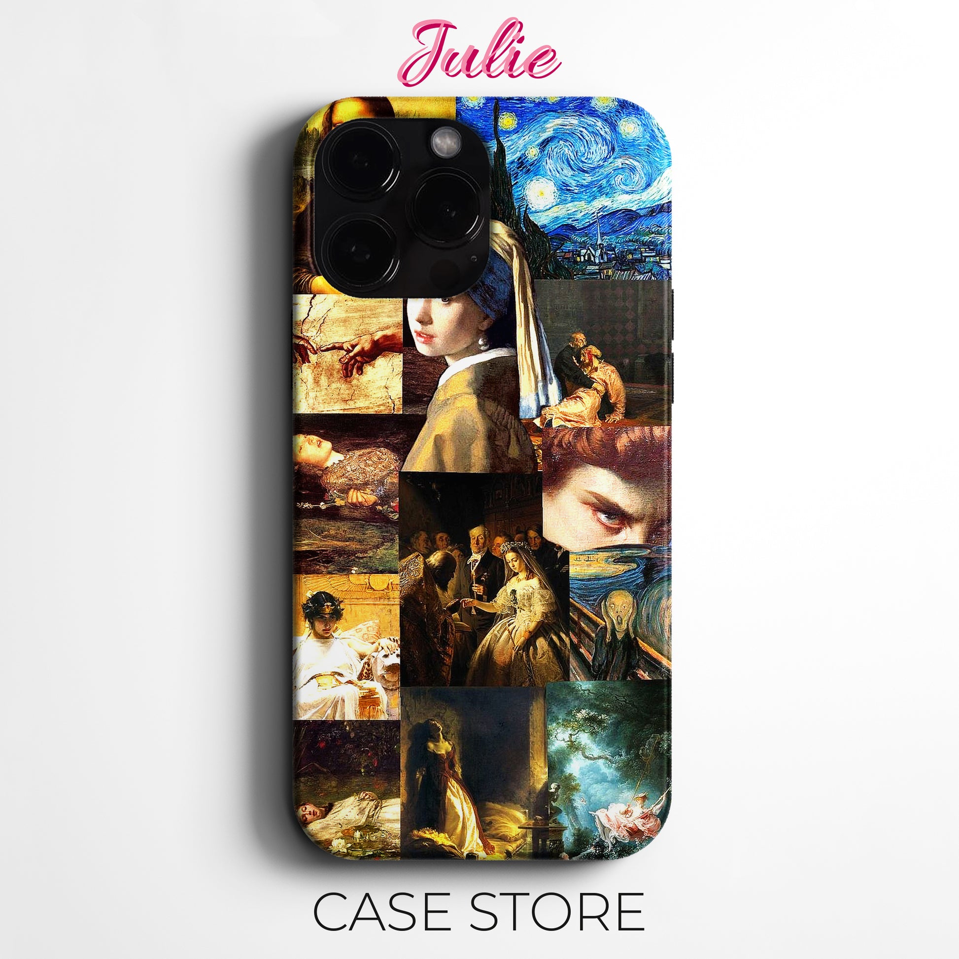 Julie Case "Artistic Masterpiece Collage" Tasarım Telefon Kılıfı – Manifesting Serisi
