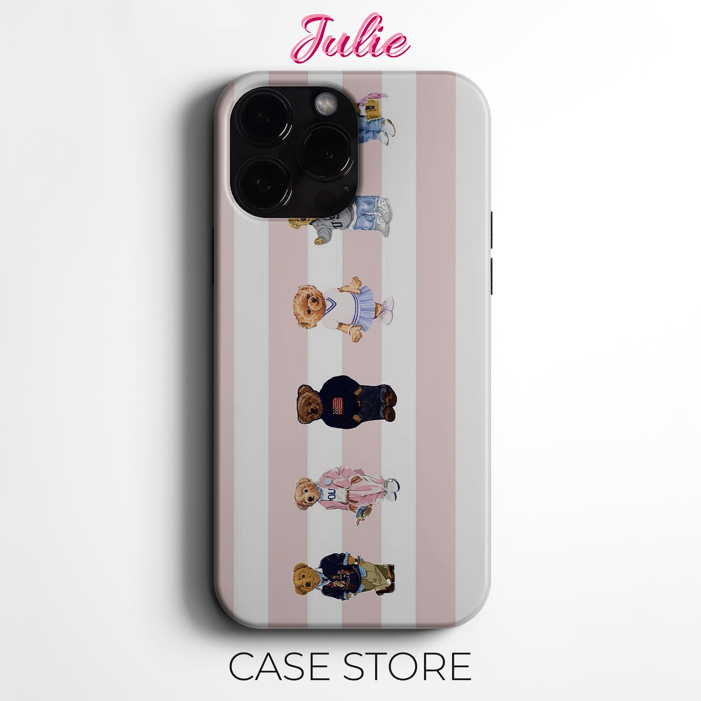 Julie Case "Teddy Bear Collection" Tasarım Telefon Kılıfı – Ana sayfa Serisi