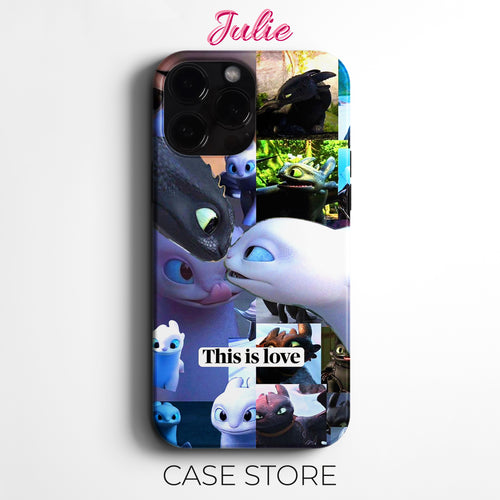 Julie Case "Dragon Love Collage" Tasarım Telefon Kılıfı – How I Met Your Mother Koleksiyonu