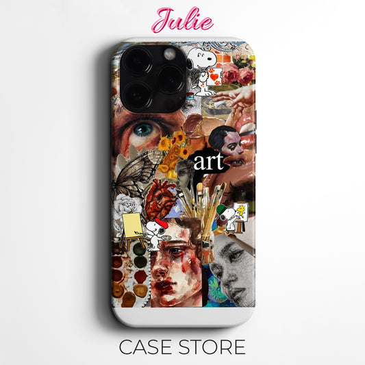 Julie Case "Artistic Collage" Tasarım Telefon Kılıfı – Manifesting Serisi