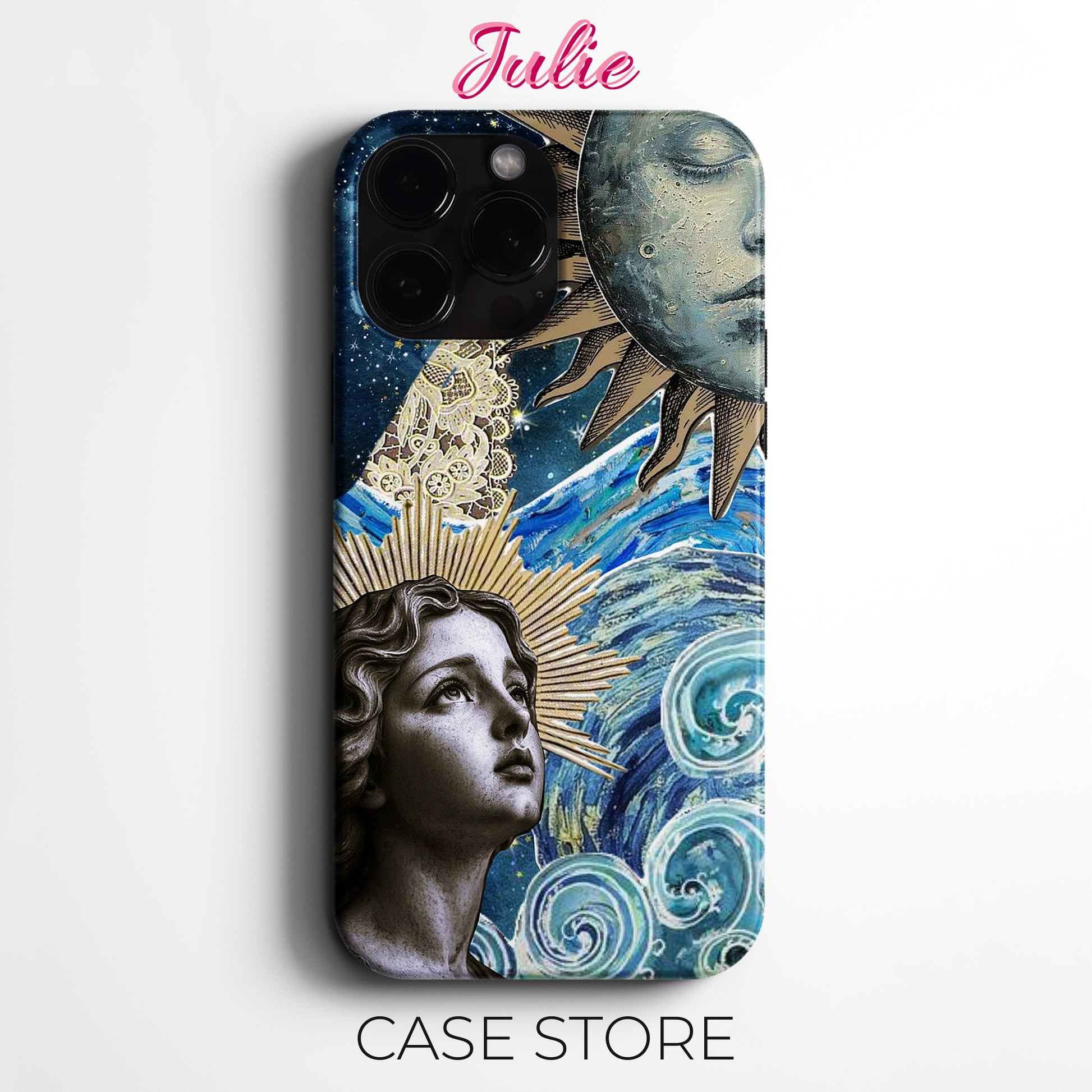 Julie Case 'Cosmic Dream Angel' Tasarım Telefon Kılıfı – Manifesting Serisi