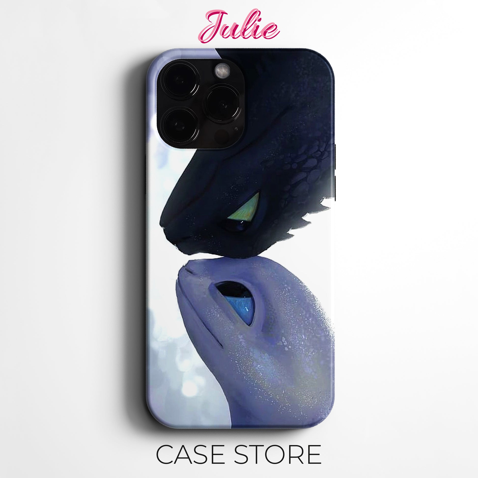 Julie Case 'Dragon Love Moment' Tasarım Telefon Kılıfı – Zootopia Serisi