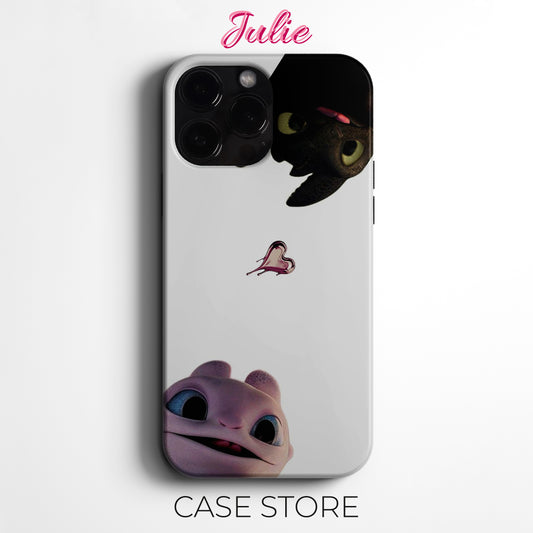 Julie Case 'Toothless and Light Fury' Tasarım Telefon Kılıfı – Zootopia Serisi