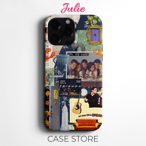 Julie Case "Friends TV Collage 2" Tasarım Telefon Kılıfı – Friends Koleksiyonu