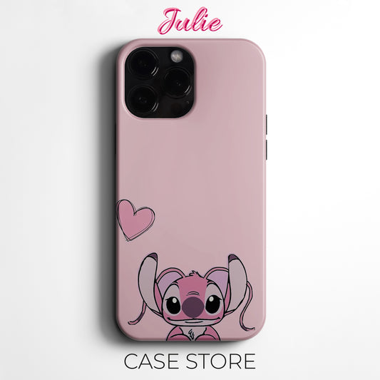 Julie Case "Pink Stitch Love" Tasarım Telefon Kılıfı – Ana sayfa Serisi