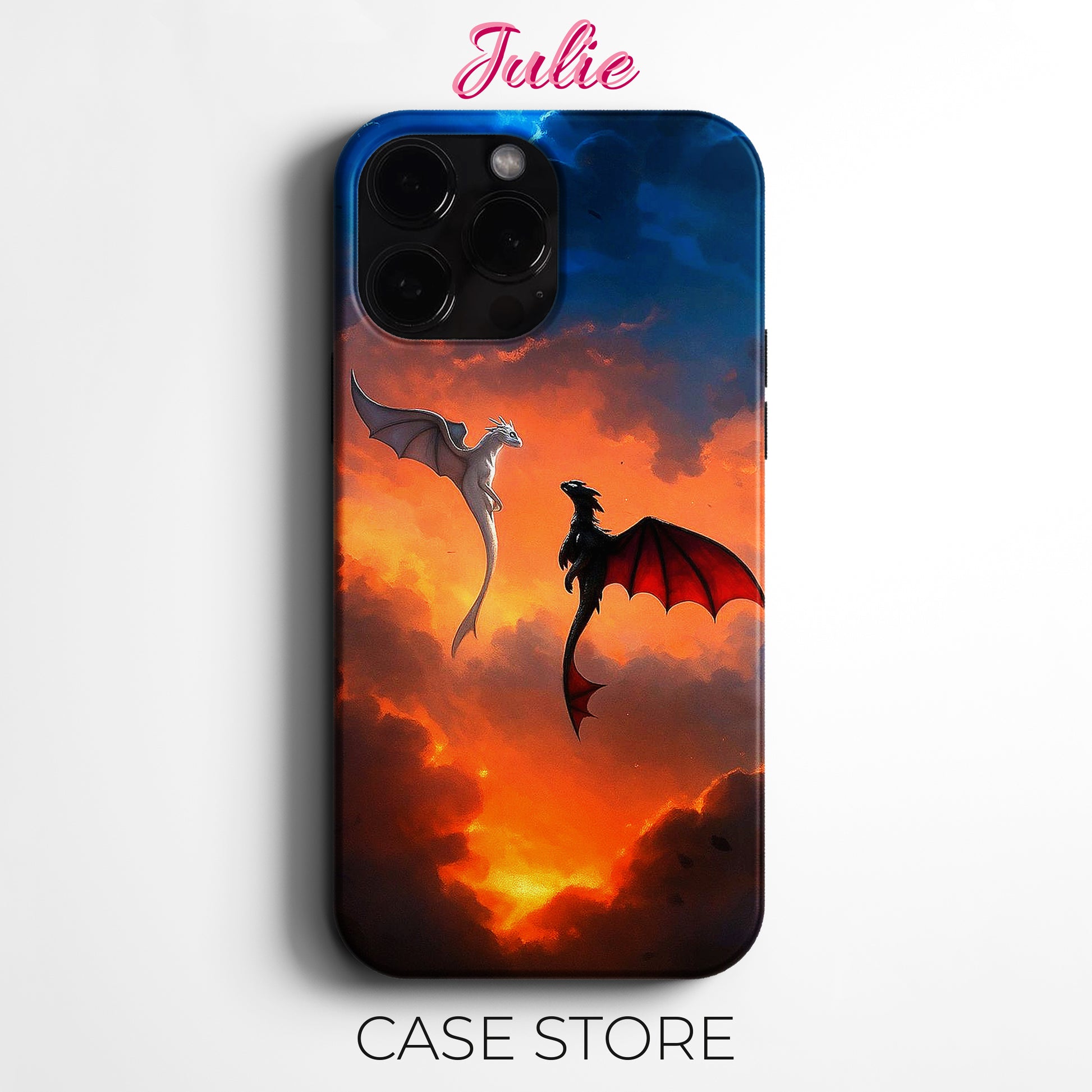 Julie Case "Dragon Sky Battle" Tasarım Telefon Kılıfı – Zootopia Serisi