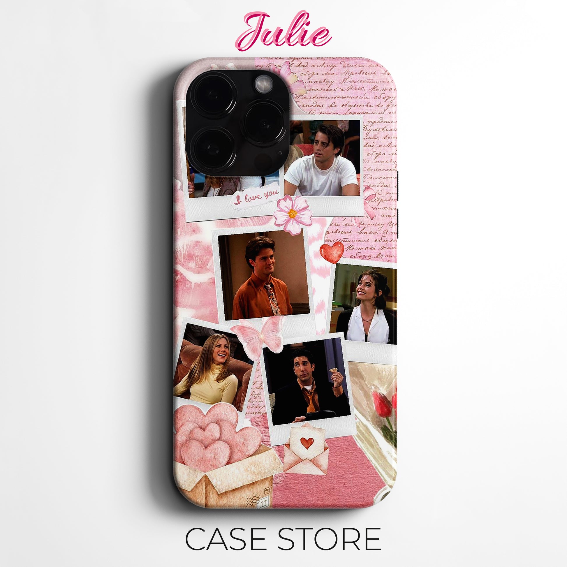 Julie Case 'Friends Polaroid Love' Tasarım Telefon Kılıfı – Friends Koleksiyonu