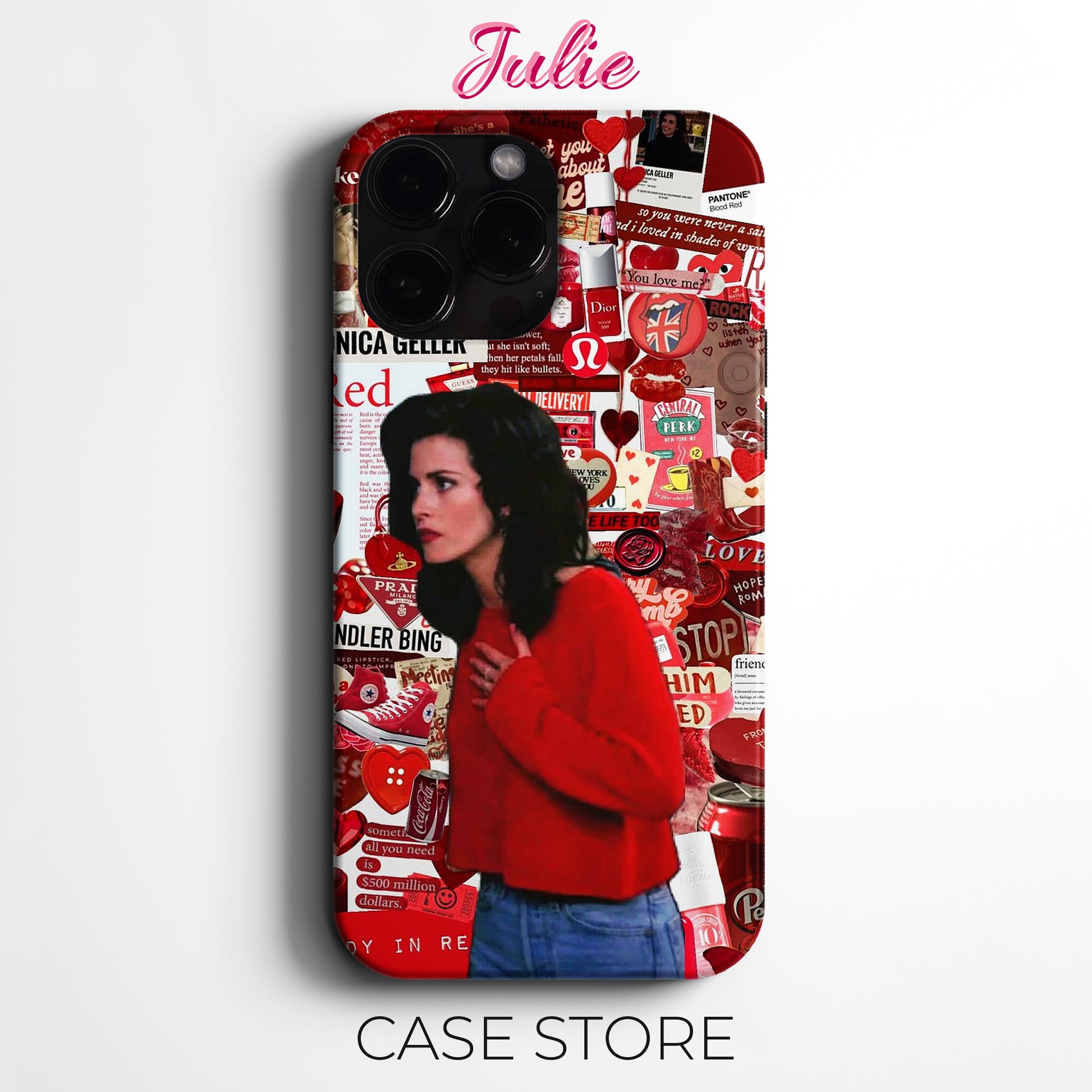 Julie Case 'Monica Geller Red' Tasarım Telefon Kılıfı – Friends Serisi