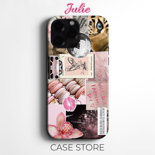 Julie Case "Pink Leopard Glam" Tasarım Telefon Kılıfı – Ana sayfa Serisi