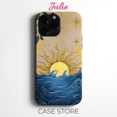 Julie Case "Golden Sunrise" Tasarım Telefon Kılıfı – Manifesting Koleksiyonu