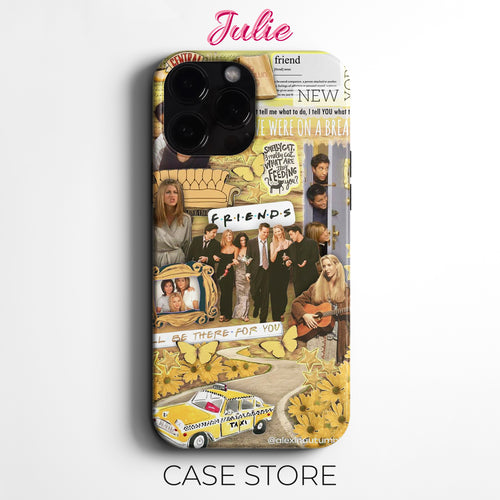 Julie Case "Friends TV Collage 4" Tasarım Telefon Kılıfı – Friends Koleksiyonu