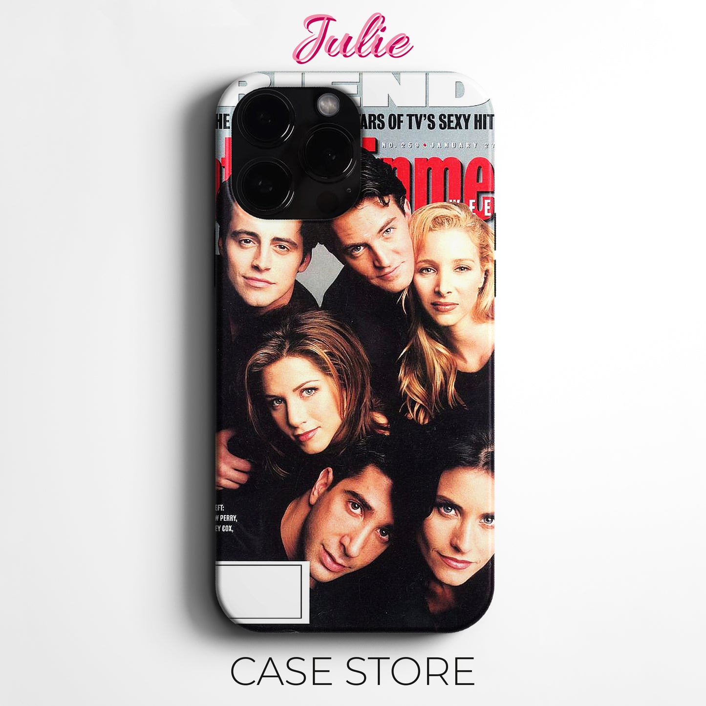 Julie Case "Friends Magazine Cover" Tasarım Telefon Kılıfı – Friends Koleksiyonu