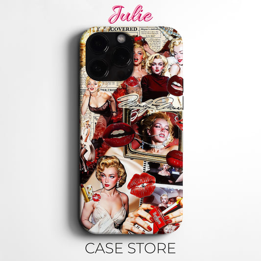 Julie Case "Marilyn Collage Art" Tasarım Telefon Kılıfı – Manifesting Serisi