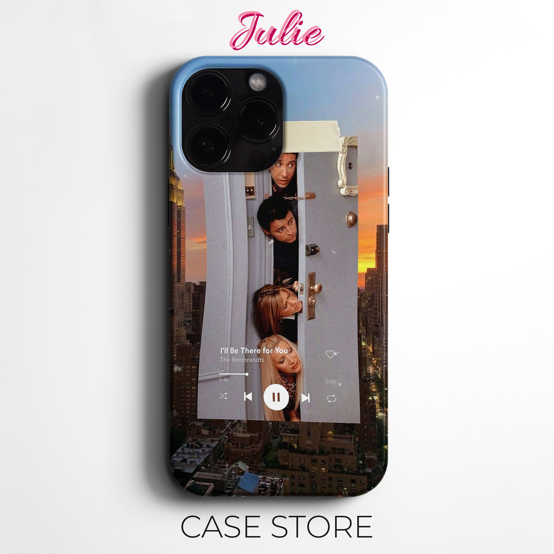 Julie Case 'Friends Door Scene' Tasarım Telefon Kılıfı – Friends Koleksiyonu