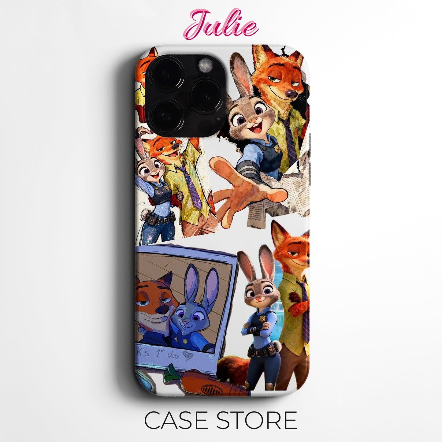 Julie Case "Zootopia Character Collage 3" Tasarım Telefon Kılıfı – Friends Koleksiyonu
