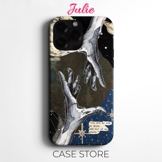 Julie Case "Celestial Hands Collage" Tasarım Telefon Kılıfı – Manifesting Koleksiyonu