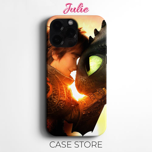 Julie Case 'Hiccup and Toothless' Tasarım Telefon Kılıfı – Zootopia Serisi