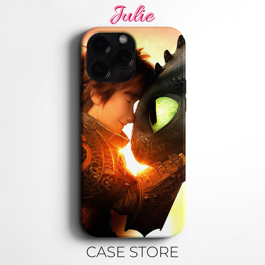 Julie Case 'Hiccup and Toothless' Tasarım Telefon Kılıfı – Zootopia Serisi