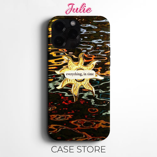 Julie Case "Golden Patience" Tasarım Telefon Kılıfı – Manifesting Koleksiyonu