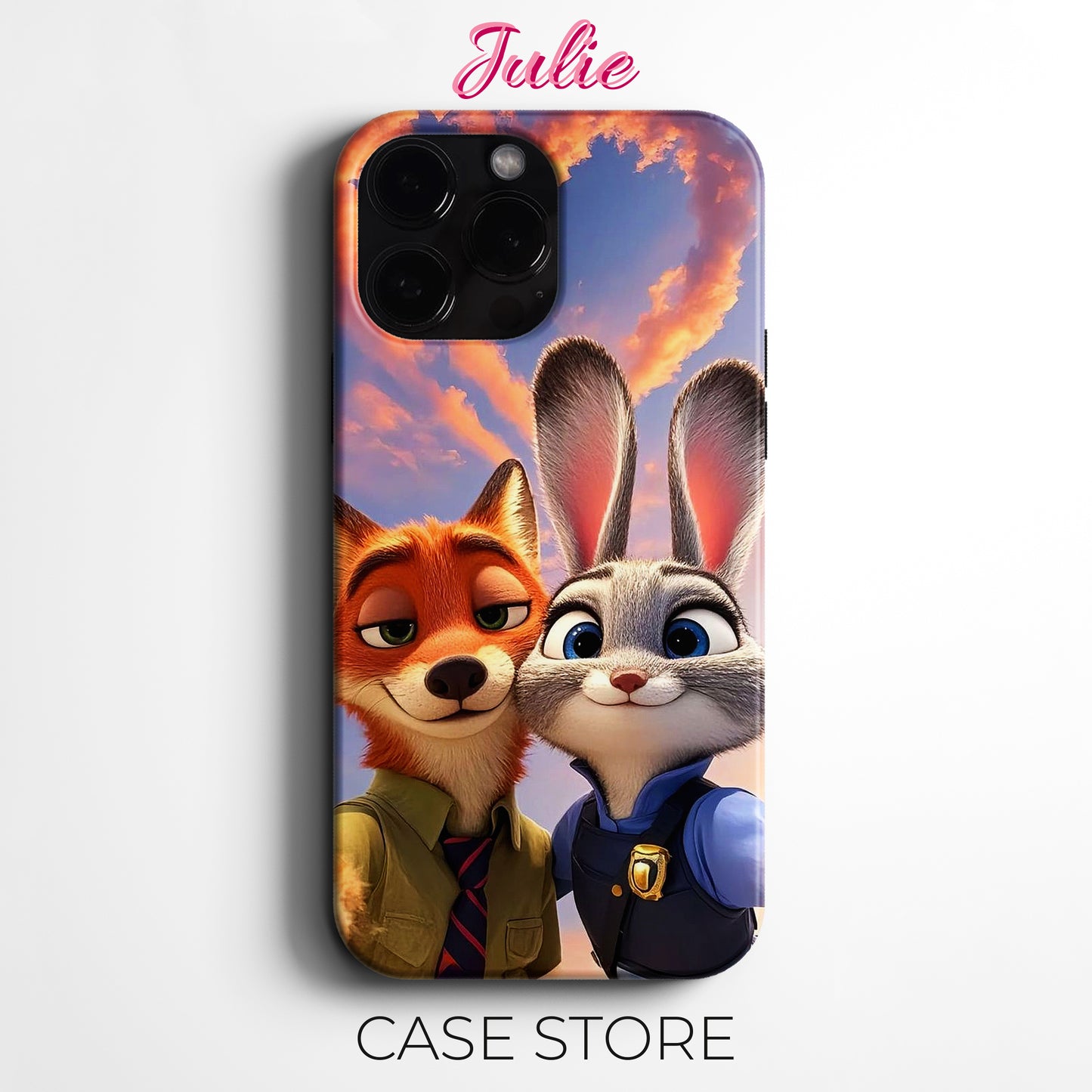 Julie Case "Zootopia Duo Portrait" Tasarım Telefon Kılıfı – Friends Koleksiyonu