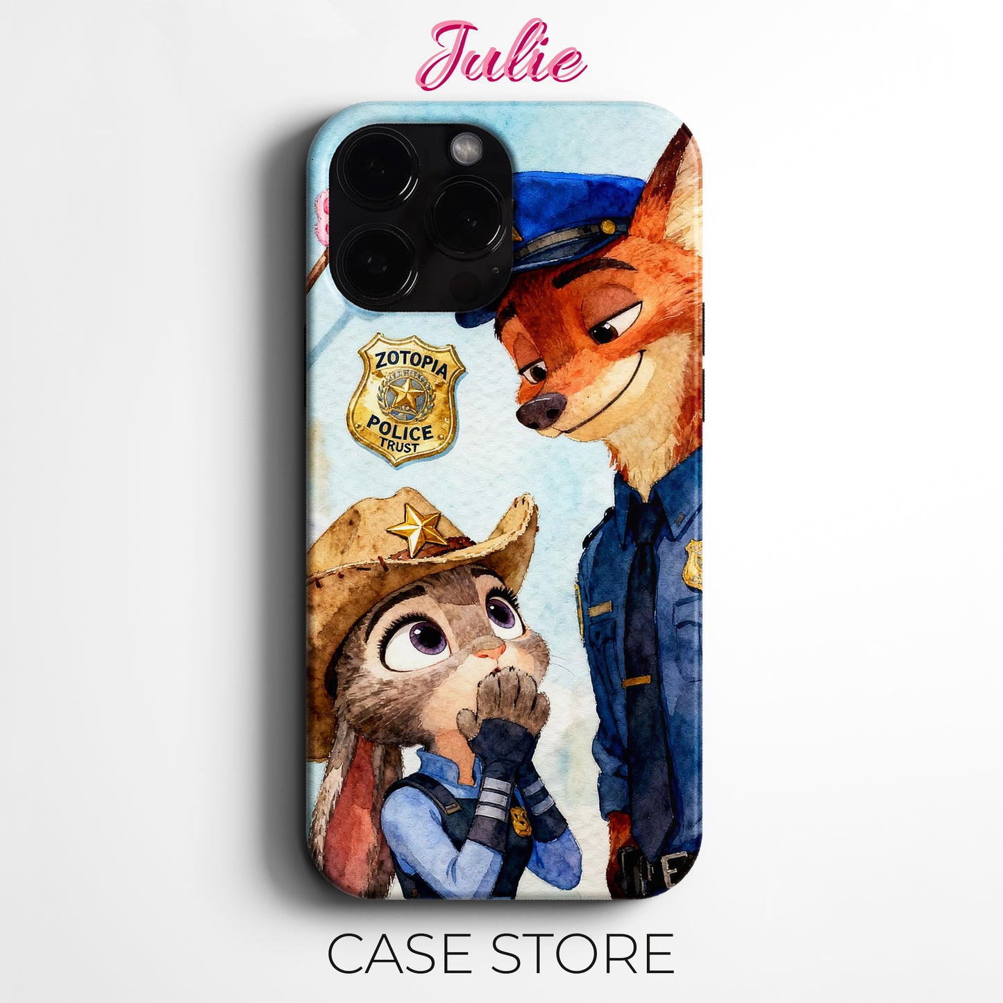 Julie Case "Zootopia Police Duo 2" Tasarım Telefon Kılıfı – Friends Koleksiyonu