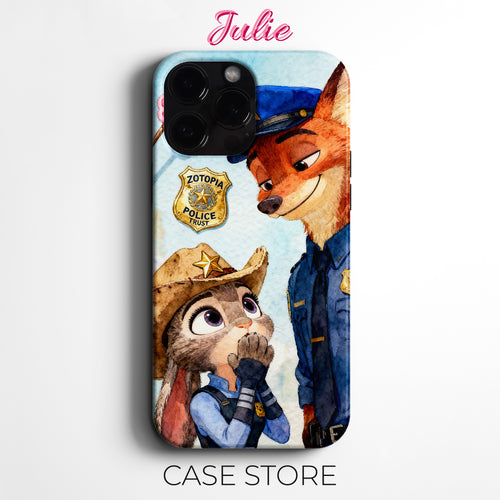 Julie Case "Zootopia Police Duo 2" Tasarım Telefon Kılıfı – Friends Koleksiyonu