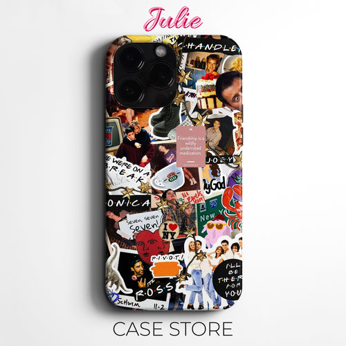 Julie Case "Friends TV Show Collage" Tasarım Telefon Kılıfı – Friends Koleksiyonu Serisi