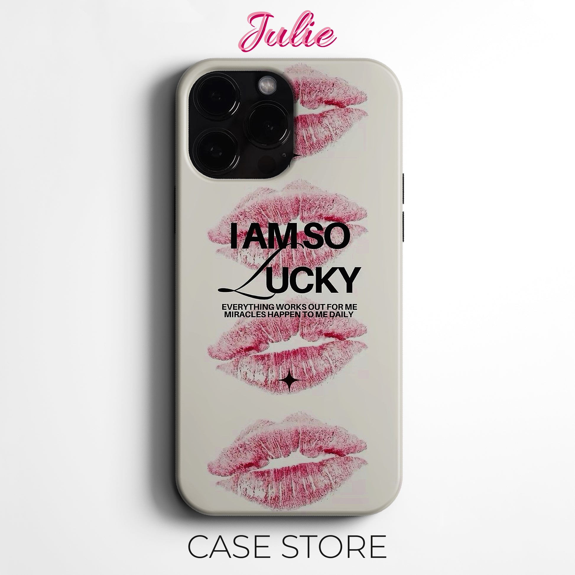 Julie Case "Lucky Lips" Tasarım Telefon Kılıfı – Ana sayfa Serisi