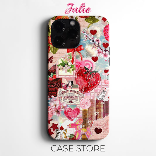 Julie Case "Strawberry Romance" Tasarım Telefon Kılıfı – Ana sayfa Serisi