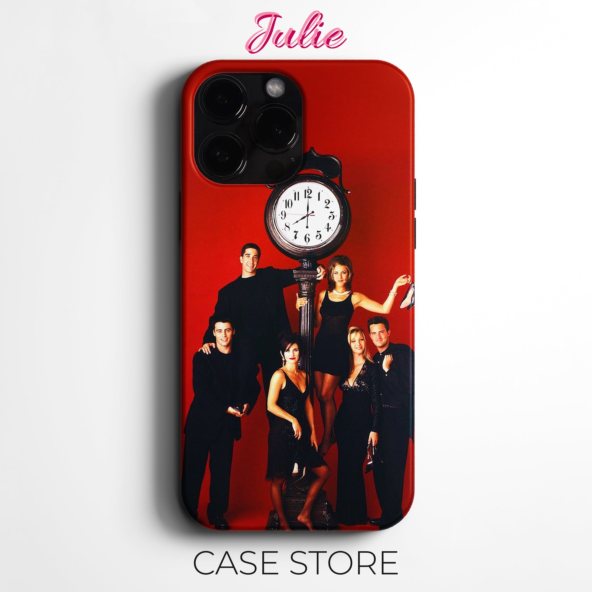 Julie Case 'Friends Clock Photo' Tasarım Telefon Kılıfı – Friends Koleksiyonu