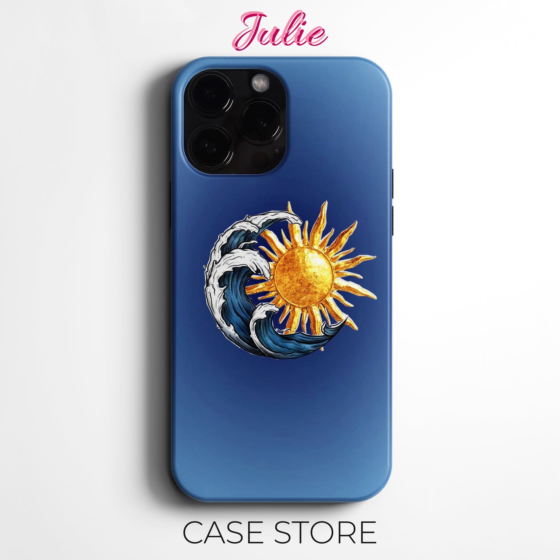 Julie Case "Sun Wave Harmony" Tasarım Telefon Kılıfı – Manifesting Koleksiyonu