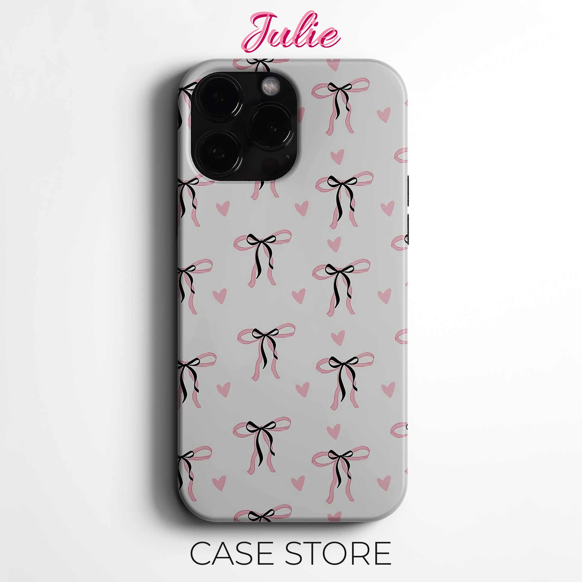 Julie Case "Pink Ribbon Dreams" Tasarım Telefon Kılıfı – Ana sayfa Serisi