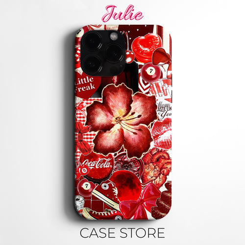 Julie Case "Crimson Romance" Tasarım Telefon Kılıfı – Ana Sayfa Serisi