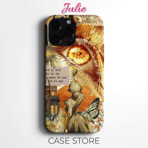 Julie Case "Golden Dream Eye" Tasarım Telefon Kılıfı – Manifesting Serisi